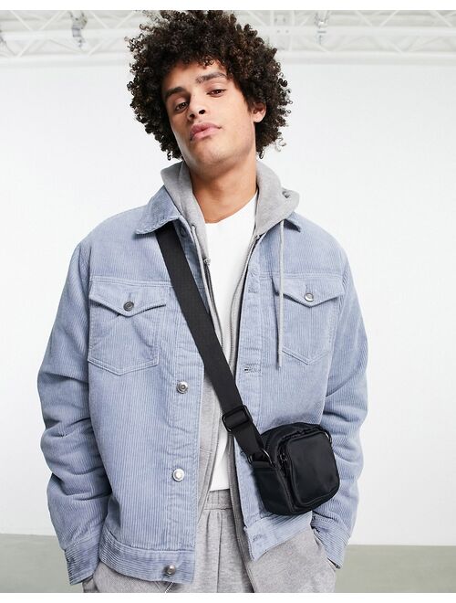 Pull&Bear trucker jacket in blue