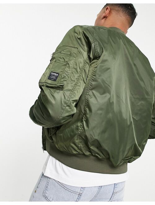 Pull&Bear bomber jacket in khaki