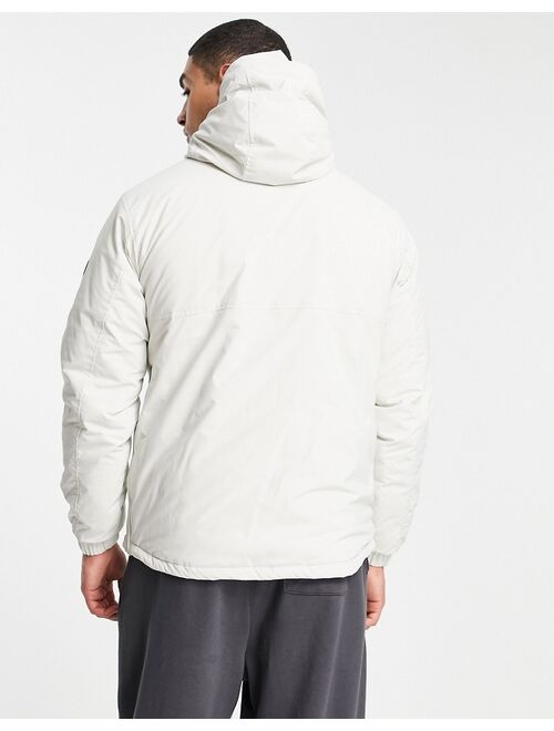 Pull&Bear overhead padded jacket in ecru