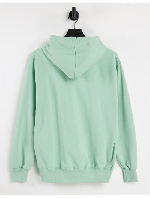 Pull&Bear overdye hoodie in green - part of a set