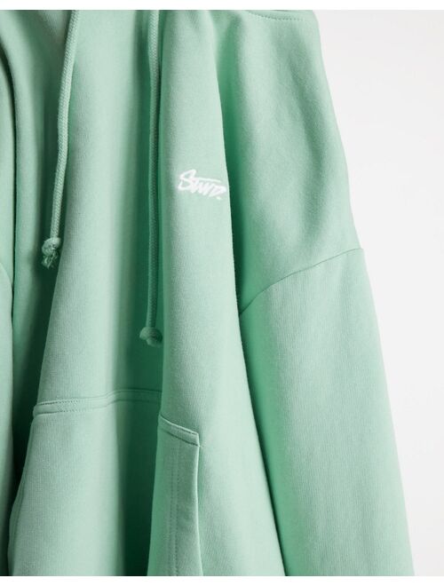 Pull&Bear overdye hoodie in green - part of a set