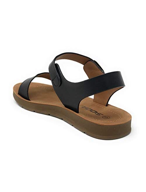 Soda Women's Strappy Flat Sandals