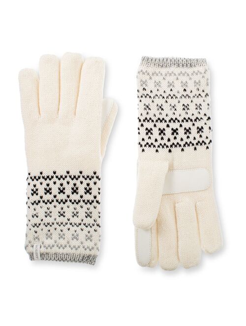 Women's isotoner Water-Repellent Elongated Birdseye Gloves