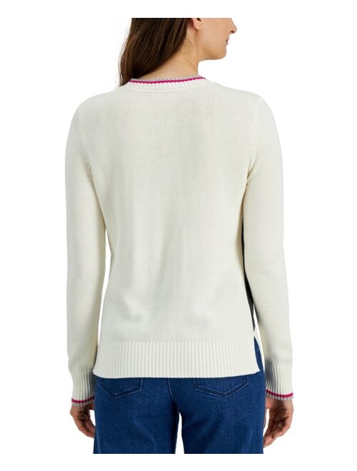 Charter Club Wildlife Sweater, Created for Macy's