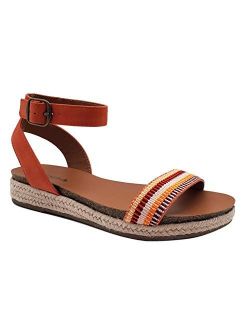 Tacoma Espadrille Flatform Ankle Strap Sandal