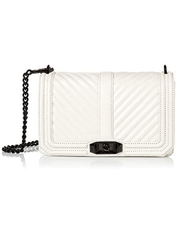 Women's Chevron Quilted Love Cross Body Bag