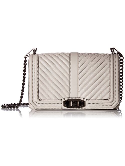 Rebecca Minkoff Women's Chevron Quilted Love Cross Body Bag