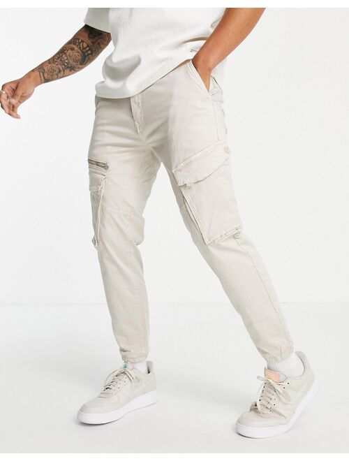 Pull&Bear cargo pants in sand