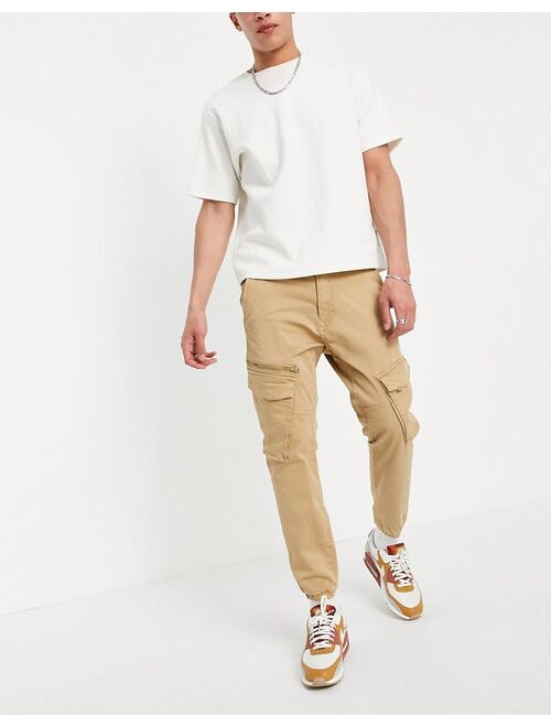 Pull&Bear cargo pants in beige