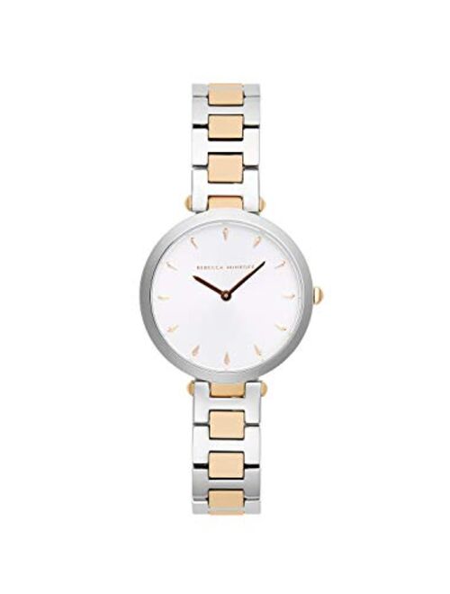 Rebecca Minkoff Women's Quartz Watch with Stainless Steel Strap, Silver, 13 (Model: 2200279)