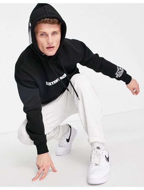 Pull&Bear hoodie with XXXTentacion print in black