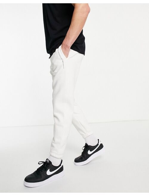 Pull&Bear sweatpants in off white