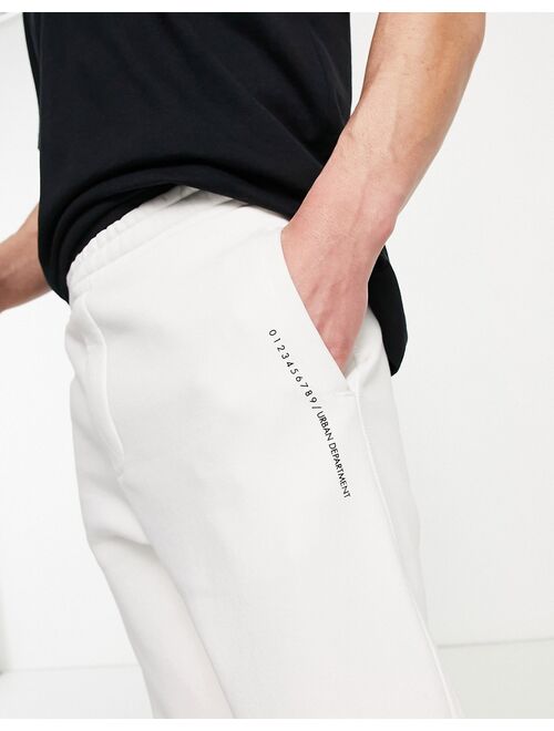 Pull&Bear sweatpants in off white