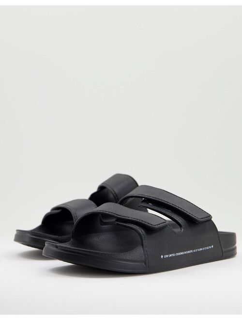 Pull&Bear slider in black