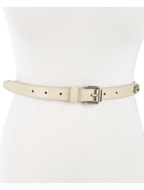 Rebecca Minkoff 20mm Laced Chain Leather Belt