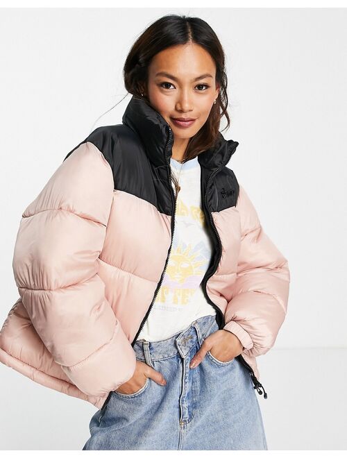 Pull and outlet bear pink coat