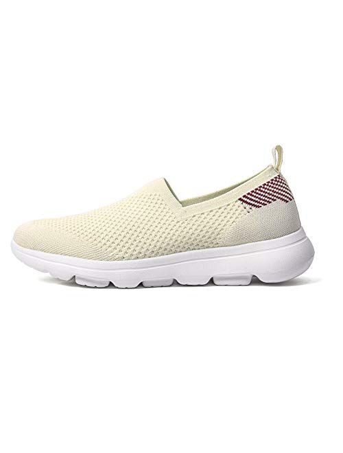 TIOSEBON Women's Walking Shoes Lightweight Slip On Travel Sneakers