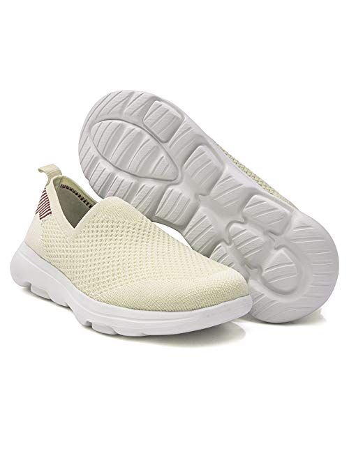 TIOSEBON Women's Walking Shoes Lightweight Slip On Travel Sneakers