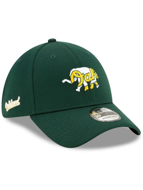 New Era Big Boys Green Oakland Athletics 2021 Batting Practice 39THIRTY Flex Hat