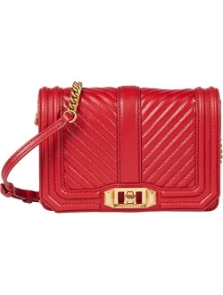 Chevron Quilted Small Love Crossbody