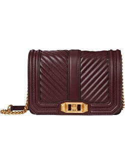 Chevron Quilted Small Love Crossbody