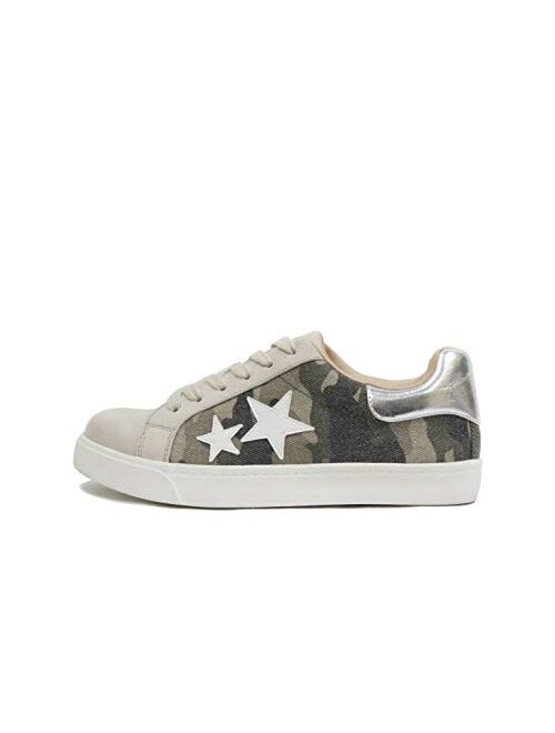 Soda Wander ~ Lace-up Double Layer Foam Padded Cushion Sock with Stars Low top golden goose dupes Fashion Sneakers