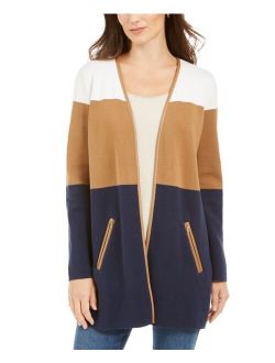 Milano Cotton Colorblocked Cardigan, Created for Macy's