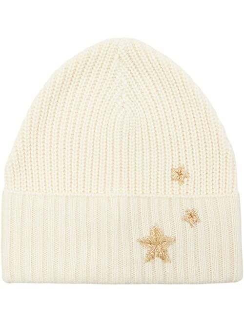 Rebecca Minkoff Embroidered Peak Beanie