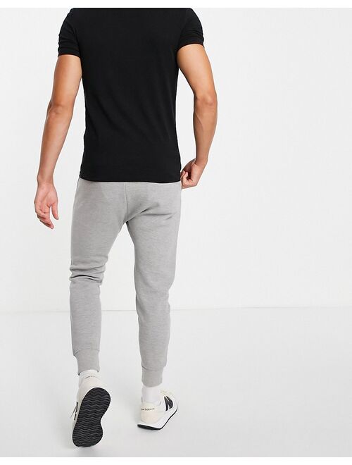 Pull&Bear Join Life pique sweatpants in light gray