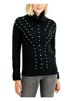 Embellished Turtleneck Sweater, Created for Macy's