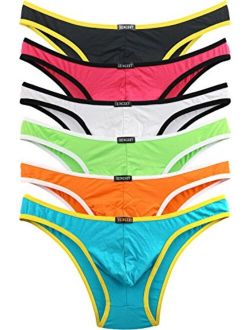 Men's Low Rise Modal Bikini Briefs Sexy Brazilian Back Mens Underwear