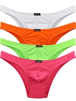 Men's Soft Low Rise Bikini Underwear Sexy Mid Coverage Back Briefs