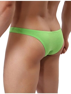 Men's Soft Low Rise Bikini Underwear Sexy Mid Coverage Back Briefs