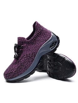 Walking Shoes for Women Tennis Running Slip On Womens Shoes Hiking Non Slip Comfortable Casual Dance Fashion Sock Sneakers