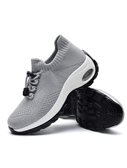 Walking Shoes for Women Tennis Running Slip On Womens Shoes Hiking Non Slip Comfortable Casual Dance Fashion Sock Sneakers