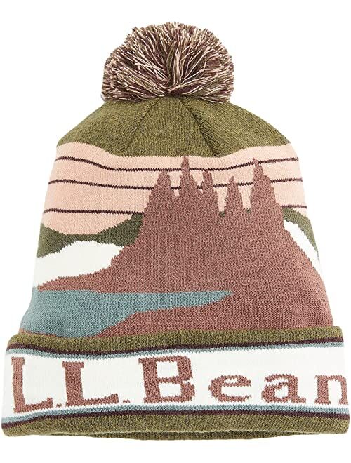 L.L.Bean Katahdin Pom Hat Print