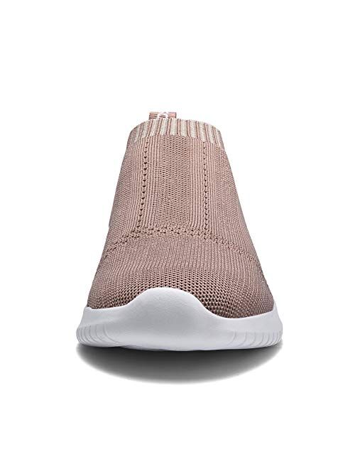 TIOSEBON Women's Walking Sock Shoes Lightweight Slip on Breathable Yoga Sneakers