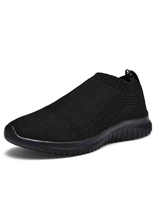 TIOSEBON Women's Walking Sock Shoes Lightweight Slip on Breathable Yoga Sneakers