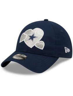 Girls Preschool Navy Dallas Cowboys Hearts 9TWENTY Adjustable Hat