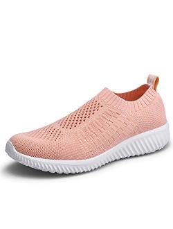 Women's Athletic Walking Shoes Casual Mesh-Comfortable Work Sneakers