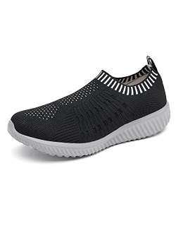 Women's Athletic Walking Shoes Casual Mesh-Comfortable Work Sneakers