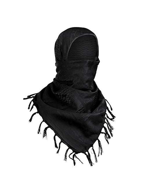 FREE SOLDIER Scarf Military Shemagh Tactical Desert Keffiyeh Head Neck Scarf Arab Wrap with Tassel 43x43 inches