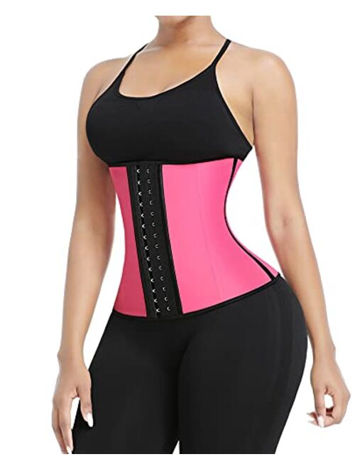 Lover-Beauty Waist Trainer for Women Latex Corsets Waist Cincher Workout Girdle Hourglass Body Shaper