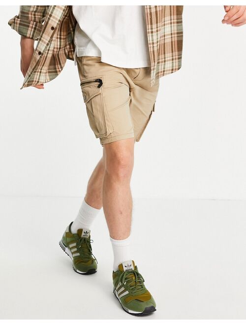 River Island cargo short in tan