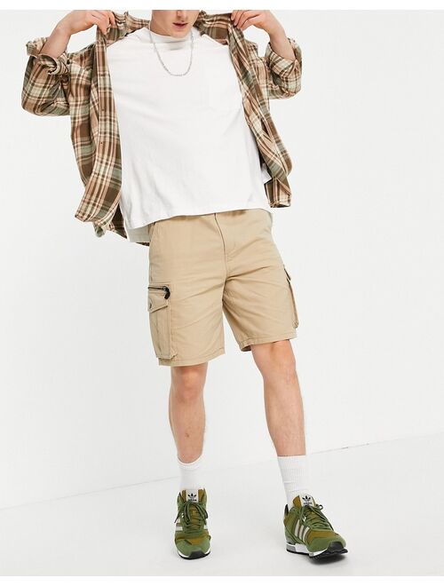 River Island cargo short in tan