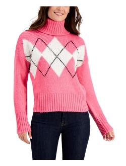 Argyle Turtleneck Sweater