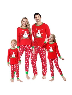 YIJIU Christmas Pajamas Cute Deer Print Long Sleeve Totem PJS Set