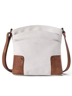 Crossbody Bags for Women Small Leather Purse Travel Ladies Designer Triple Pockets Vintage Handbags Shoulder Bags