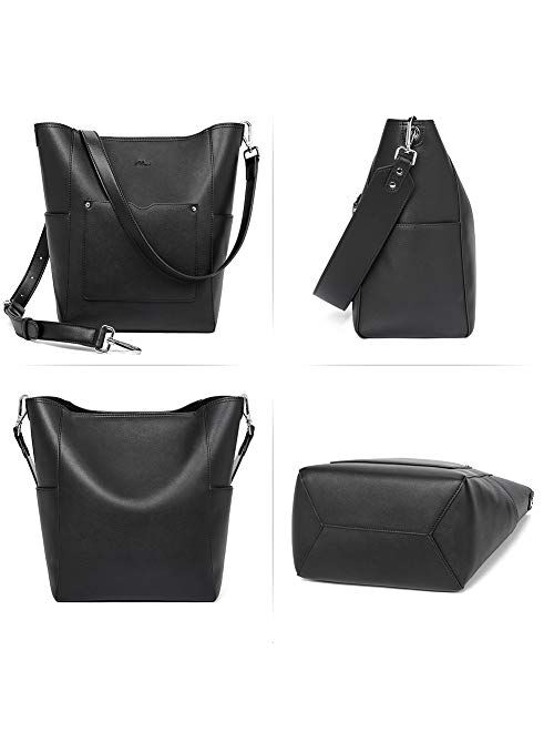 CLUCI Purses and Handbags for Women Vegan Leather Designer Tote Large Hobo Shoulder Bucket Cross-body Bag