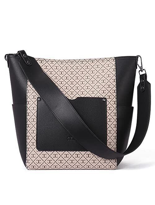 CLUCI Purses and Handbags for Women Vegan Leather Designer Tote Large Hobo Shoulder Bucket Cross-body Bag